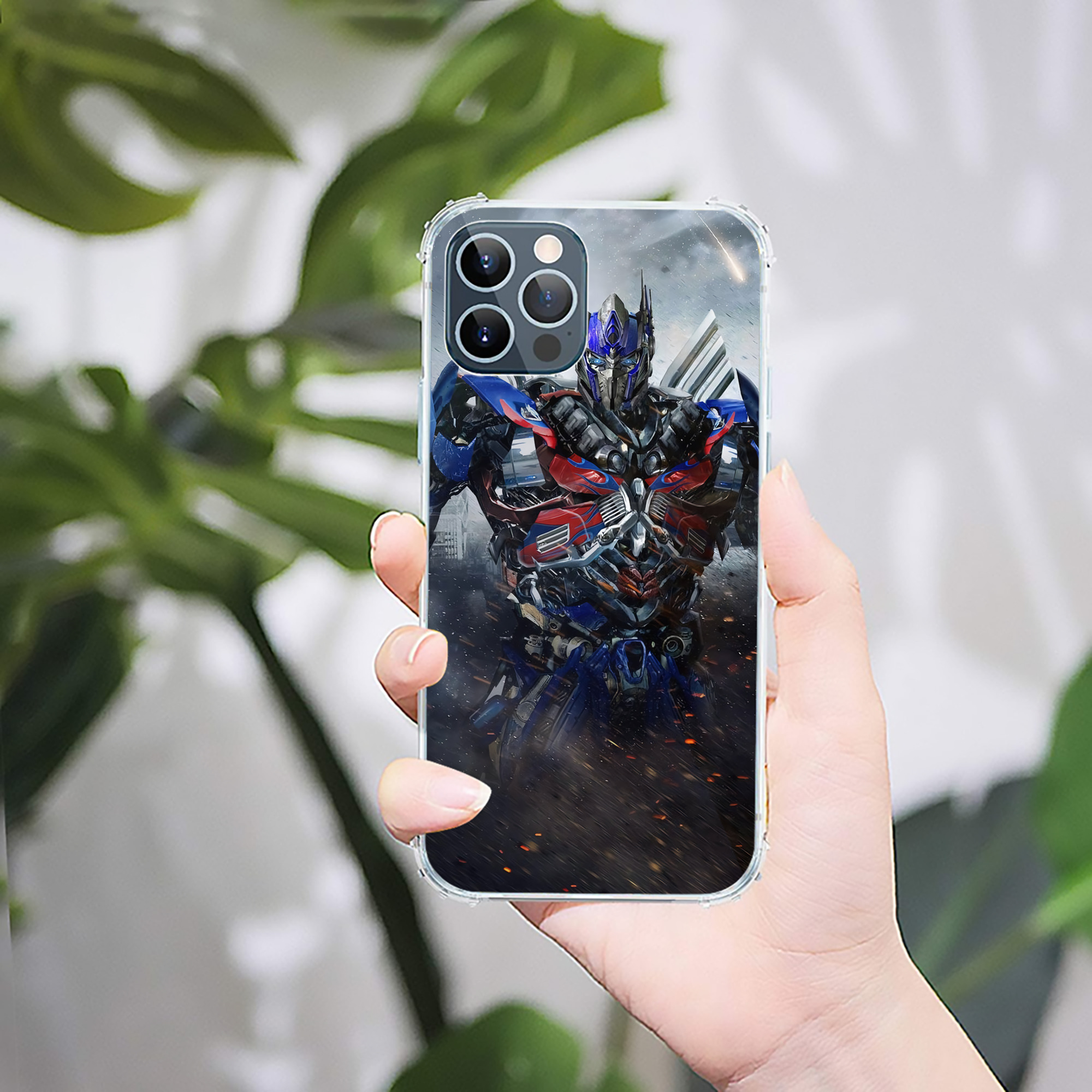 （画像用） Transformers トランスフォーマー 【iPhone 12シリーズ対応】透明スマホケース（クリアソフトケース）
